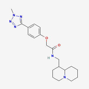 2-[4-(2-methyl-2H-tetrazol-5-yl)phenoxy]-N-(octahydro-2H-quinolizin-1-ylmethyl)acetamide