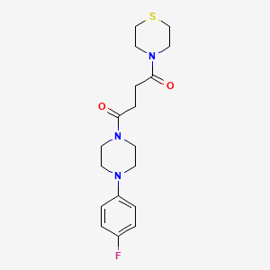 1-[4-(4-Fluorophenyl)piperazin-1-yl]-4-(thiomorpholin-4-yl)butane-1,4-dione