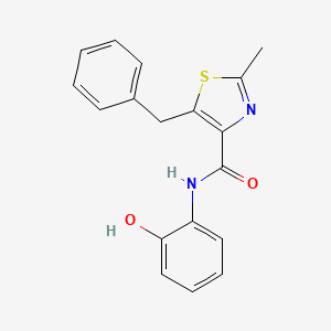 5-benzyl-N-(2-hydroxyphenyl)-2-methyl-1,3-thiazole-4-carboxamide