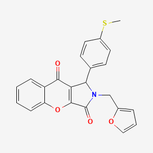 2-(Furan-2-ylmethyl)-1-[4-(methylsulfanyl)phenyl]-1,2-dihydrochromeno[2,3-c]pyrrole-3,9-dione