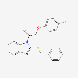 2-(4-fluorophenoxy)-1-{2-[(4-methylbenzyl)sulfanyl]-1H-benzimidazol-1-yl}ethanone