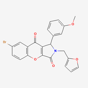 7-Bromo-2-(furan-2-ylmethyl)-1-(3-methoxyphenyl)-1,2-dihydrochromeno[2,3-c]pyrrole-3,9-dione