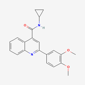 N-cyclopropyl-2-(3,4-dimethoxyphenyl)quinoline-4-carboxamide