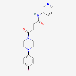 4-[4-(4-fluorophenyl)piperazino]-4-oxo-N-(3-pyridyl)butanamide