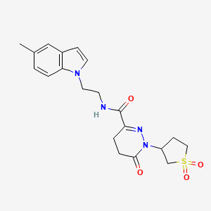 1-(1,1-dioxidotetrahydrothiophen-3-yl)-N-[2-(5-methyl-1H-indol-1-yl)ethyl]-6-oxo-1,4,5,6-tetrahydropyridazine-3-carboxamide