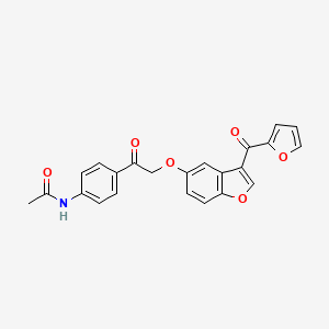 N-[4-({[3-(furan-2-ylcarbonyl)-1-benzofuran-5-yl]oxy}acetyl)phenyl]acetamide