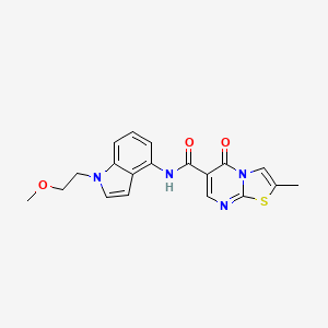 N-[1-(2-methoxyethyl)-1H-indol-4-yl]-2-methyl-5-oxo-5H-[1,3]thiazolo[3,2-a]pyrimidine-6-carboxamide