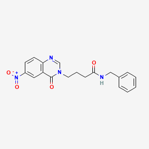 N-benzyl-4-(6-nitro-4-oxoquinazolin-3(4H)-yl)butanamide