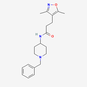 N-(1-benzyl-4-piperidyl)-3-(3,5-dimethyl-4-isoxazolyl)propanamide