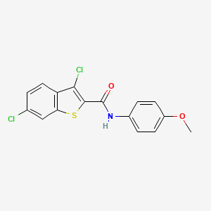 3,6-dichloro-N-(4-methoxyphenyl)-1-benzothiophene-2-carboxamide