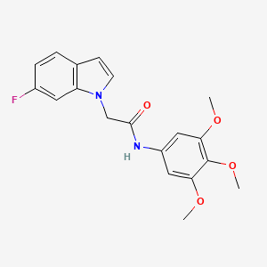 2-(6-fluoro-1H-indol-1-yl)-N-(3,4,5-trimethoxyphenyl)acetamide