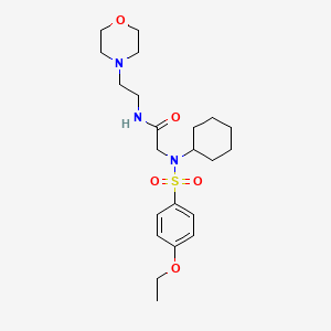 N~2~-cyclohexyl-N~2~-[(4-ethoxyphenyl)sulfonyl]-N-[2-(morpholin-4-yl)ethyl]glycinamide