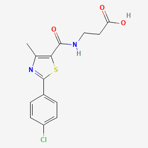 N-{[2-(4-chlorophenyl)-4-methyl-1,3-thiazol-5-yl]carbonyl}-beta-alanine