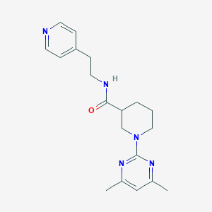 1-(4,6-dimethyl-2-pyrimidinyl)-N-[2-(4-pyridyl)ethyl]-3-piperidinecarboxamide