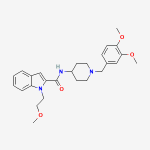 N-[1-(3,4-dimethoxybenzyl)-4-piperidyl]-1-(2-methoxyethyl)-1H-indole-2-carboxamide