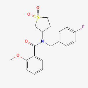 N-(1,1-dioxidotetrahydrothiophen-3-yl)-N-(4-fluorobenzyl)-2-methoxybenzamide