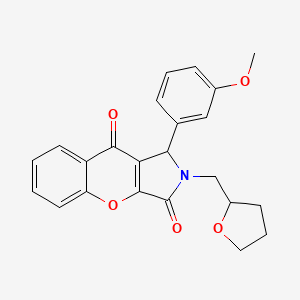 1-(3-Methoxyphenyl)-2-(tetrahydrofuran-2-ylmethyl)-1,2-dihydrochromeno[2,3-c]pyrrole-3,9-dione