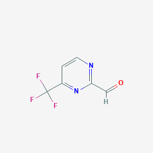 molecular formula C6H3F3N2O B111328 4-(Trifluoromethyl)pyrimidine-2-carbaldehyde CAS No. 1333222-14-2
