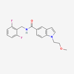 N-(2,6-difluorobenzyl)-1-(2-methoxyethyl)-1H-indole-5-carboxamide