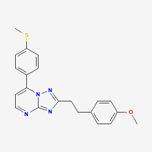 2-(4-Methoxyphenethyl)-7-[4-(methylsulfanyl)phenyl][1,2,4]triazolo[1,5-a]pyrimidine