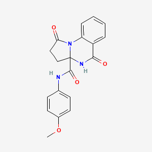 N-(4-methoxyphenyl)-1,5-dioxo-2,3,4,5-tetrahydropyrrolo[1,2-a]quinazoline-3a(1H)-carboxamide