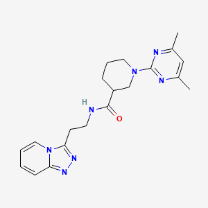 1-(4,6-dimethyl-2-pyrimidinyl)-N-(2-[1,2,4]triazolo[4,3-a]pyridin-3-ylethyl)-3-piperidinecarboxamide