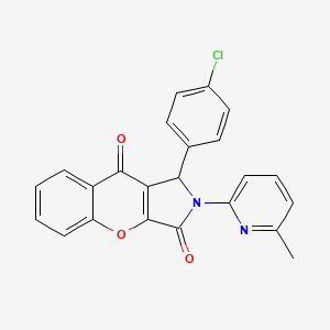 1-(4-Chlorophenyl)-2-(6-methylpyridin-2-yl)-1,2-dihydrochromeno[2,3-c]pyrrole-3,9-dione