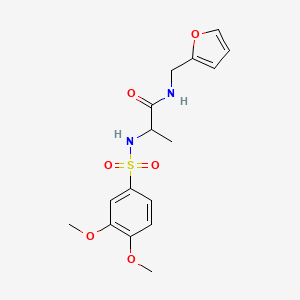 2-(3,4-Dimethoxy-benzenesulfonylamino)-N-furan-2-ylmethyl-propionamide