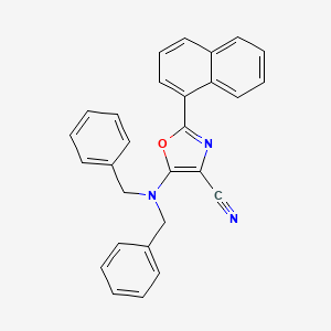 5-(Dibenzylamino)-2-(naphthalen-1-yl)-1,3-oxazole-4-carbonitrile