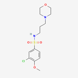 3-chloro-4-methoxy-N-[3-(morpholin-4-yl)propyl]benzenesulfonamide