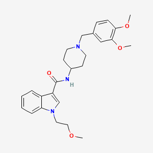 N-[1-(3,4-dimethoxybenzyl)-4-piperidyl]-1-(2-methoxyethyl)-1H-indole-3-carboxamide