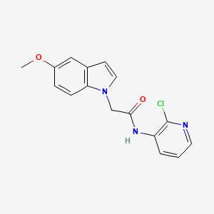 N-(2-chloro-3-pyridinyl)-2-(5-methoxy-1H-indol-1-yl)acetamide