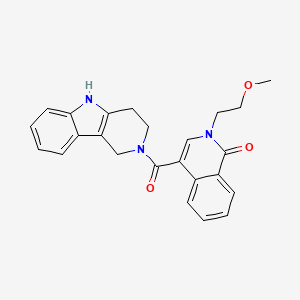 2-(2-methoxyethyl)-4-(1,3,4,5-tetrahydro-2H-pyrido[4,3-b]indol-2-ylcarbonyl)-1(2H)-isoquinolinone