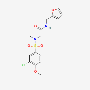 N-[(Furan-2-YL)methyl]-2-(N-methyl3-chloro-4-ethoxybenzenesulfonamido)acetamide