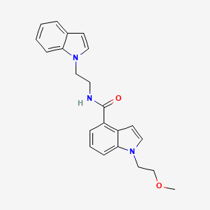 N-[2-(1H-indol-1-yl)ethyl]-1-(2-methoxyethyl)-1H-indole-4-carboxamide