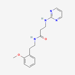 N-(2-methoxyphenethyl)-3-(2-pyrimidinylamino)propanamide