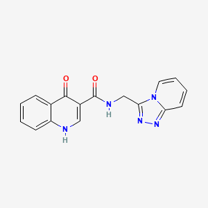 4-hydroxy-N-([1,2,4]triazolo[4,3-a]pyridin-3-ylmethyl)-3-quinolinecarboxamide