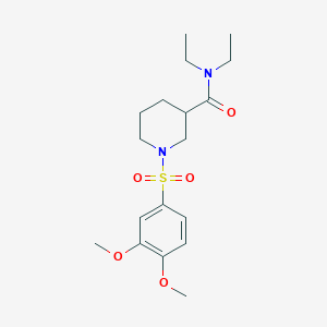 1-(3,4-Dimethoxybenzenesulfonyl)-N,N-diethylpiperidine-3-carboxamide