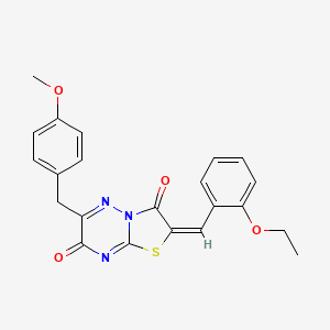 (2E)-2-(2-ethoxybenzylidene)-6-(4-methoxybenzyl)-7H-[1,3]thiazolo[3,2-b][1,2,4]triazine-3,7(2H)-dione