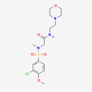 N~2~-[(3-chloro-4-methoxyphenyl)sulfonyl]-N~2~-methyl-N-[2-(morpholin-4-yl)ethyl]glycinamide