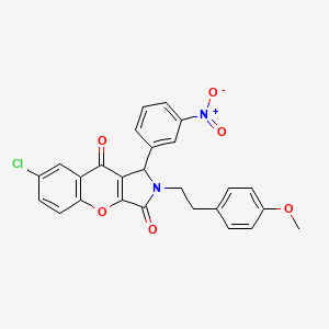 7-Chloro-2-[2-(4-methoxyphenyl)ethyl]-1-(3-nitrophenyl)-1,2-dihydrochromeno[2,3-c]pyrrole-3,9-dione