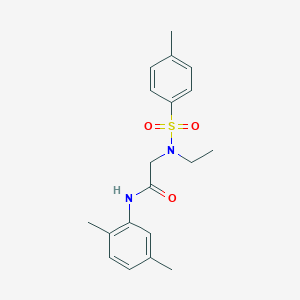 molecular formula C19H24N2O3S B11133180 N-(2,5-dimethylphenyl)-N~2~-ethyl-N~2~-[(4-methylphenyl)sulfonyl]glycinamide 