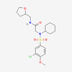 N~2~-[(3-chloro-4-methoxyphenyl)sulfonyl]-N~2~-cyclohexyl-N-(tetrahydrofuran-2-ylmethyl)glycinamide