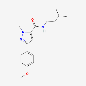 N-isopentyl-3-(4-methoxyphenyl)-1-methyl-1H-pyrazole-5-carboxamide