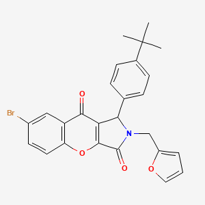 7-Bromo-1-(4-tert-butylphenyl)-2-(furan-2-ylmethyl)-1,2-dihydrochromeno[2,3-c]pyrrole-3,9-dione