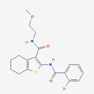 2-{[(2-bromophenyl)carbonyl]amino}-N-(2-methoxyethyl)-4,5,6,7-tetrahydro-1-benzothiophene-3-carboxamide