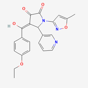 4-[(4-ethoxyphenyl)carbonyl]-3-hydroxy-1-(5-methyl-1,2-oxazol-3-yl)-5-(pyridin-3-yl)-1,5-dihydro-2H-pyrrol-2-one