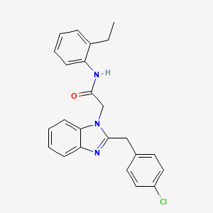 2-[2-(4-chlorobenzyl)-1H-benzimidazol-1-yl]-N-(2-ethylphenyl)acetamide