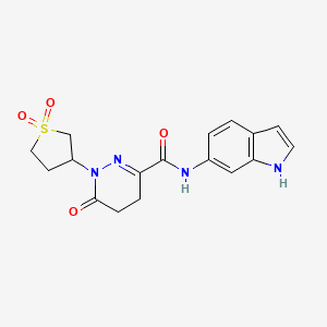 1-(1,1-dioxidotetrahydrothiophen-3-yl)-N-(1H-indol-6-yl)-6-oxo-1,4,5,6-tetrahydropyridazine-3-carboxamide