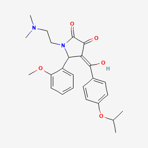 1-[2-(dimethylamino)ethyl]-3-hydroxy-5-(2-methoxyphenyl)-4-{[4-(propan-2-yloxy)phenyl]carbonyl}-1,5-dihydro-2H-pyrrol-2-one